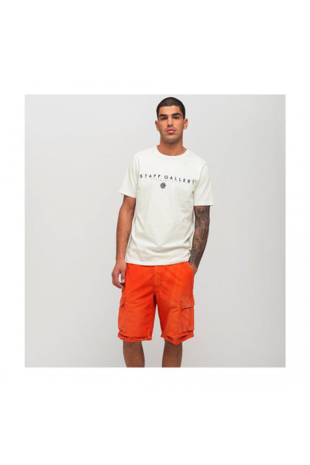 STAFF T-shirt Nick Ανδρικό - Ανοιχτό Μπεζ (64-010.047-N0024)