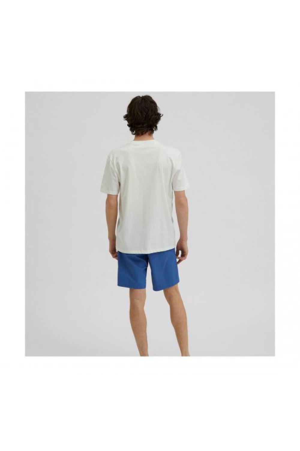 SELECTED T-shirt Slhrelaxdenton O-neck Unisex - Ανοιχτό Μπεζ (16083430)