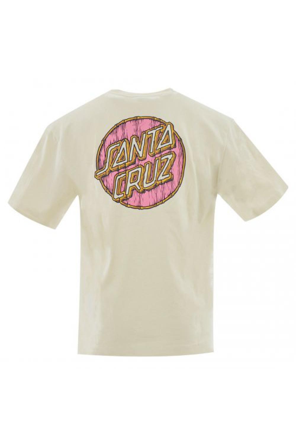 SANTA CRUZ T-shirt Tiki Dot Unisex - Off White (SCA-TEE-7485)