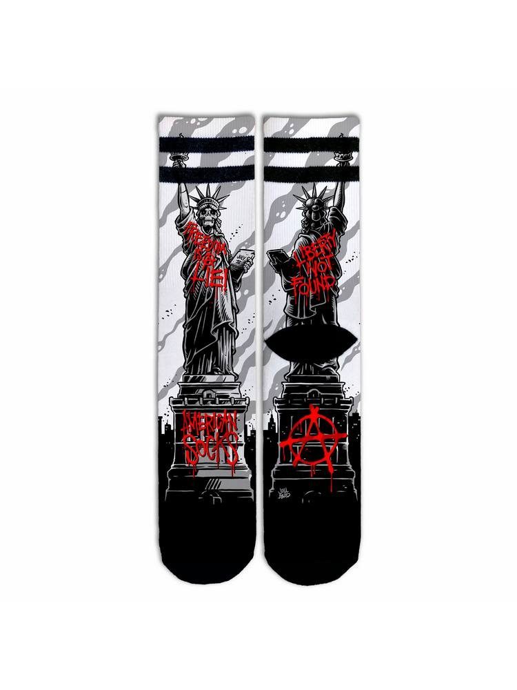 AMERICAN SOCKS FREEDOM IS A LIE SIGNATURE MID HIGH