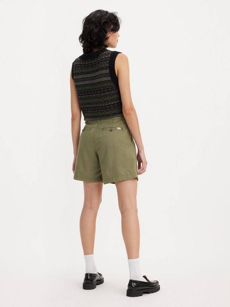 LEVIS PLEATED TROUSER SHORT GREENS