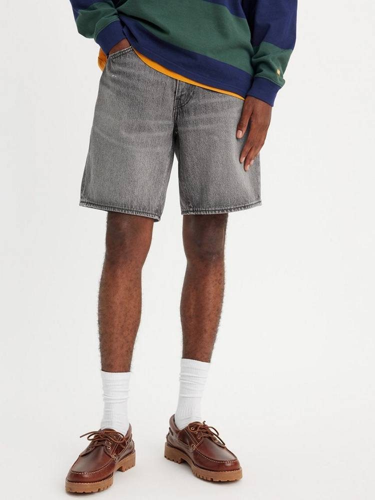 LEVIS 468 STAY LOOSE SHORTS GREY