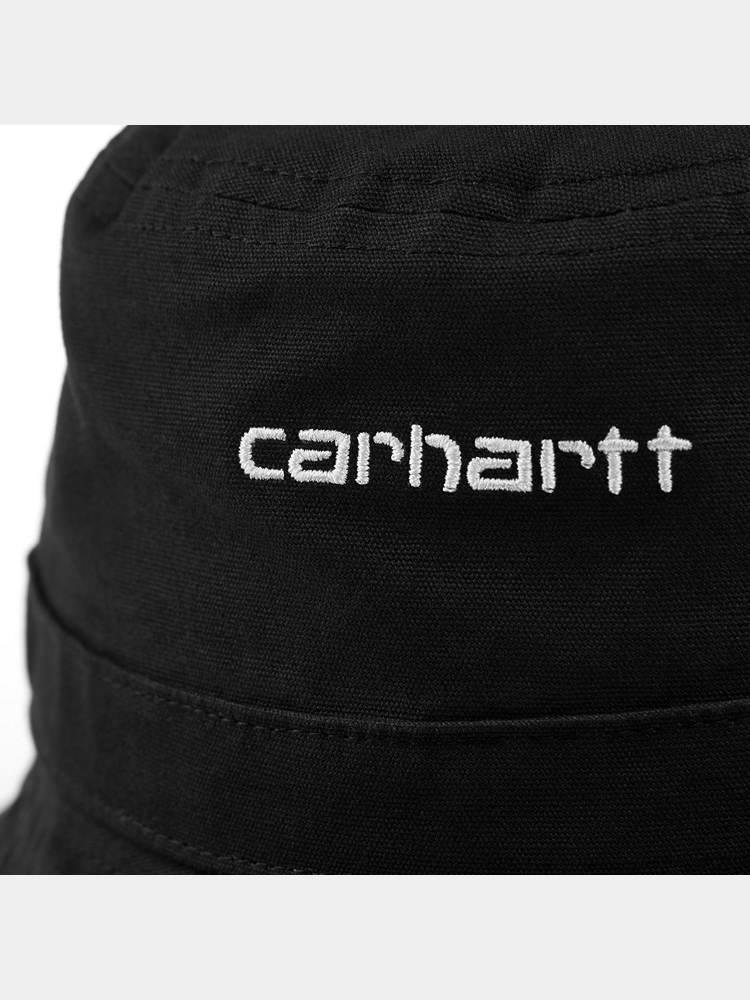 CARHARTT WIP S/S  SCRIPT BUCKET HAT BLACK