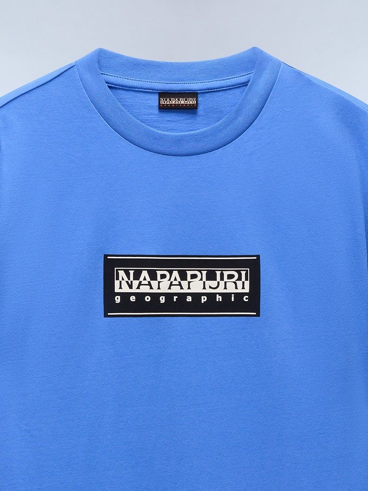 NAPAPIJRI S-BOX LOGO SS ULTRAMARINE B2V
