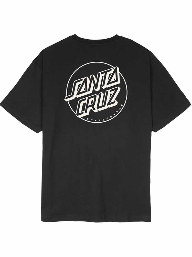SANTA CRUZ Opus Dot Stripe AG T-Shirt BLACK