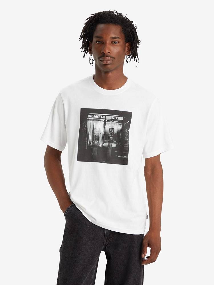 LEVIS SS RELAXED FIT TEE WHITES