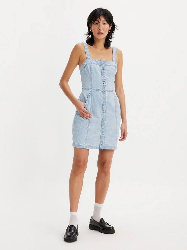 LEVIS LEVIS DREA DRESS LIGHT INDIGO - WORN IN