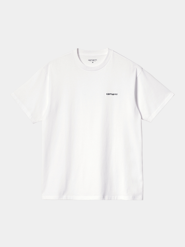 CARHARTT WIP S/S SCRIPT EMBROIDERY T SHIRT WHITE