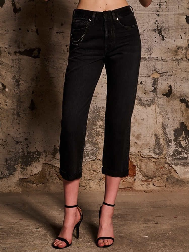 STAFF JEANS & CO STAFF JEANS&CO Ashley REGULAR CROP BLACK