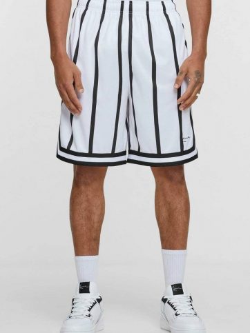 KARL KANI KARL KANI SMALL SIGNATURE STRIPED MESH SHORTS