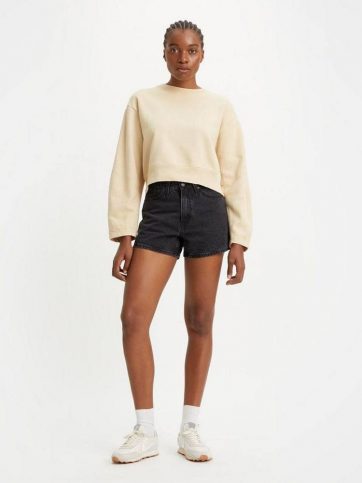 LEVIS LEVIS 80S MOM SHORT BLACKS