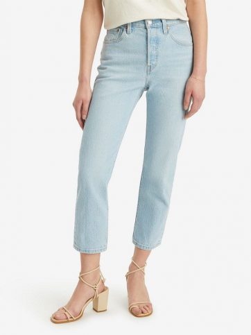 LEVIS LEVI'S 501® CROP LIGHT INDIGO - WORN IN