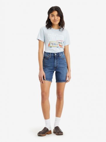 LEVIS LEVI'S TBD HR BERMUDA SHORT MED INDIGO - FLAT FINISH